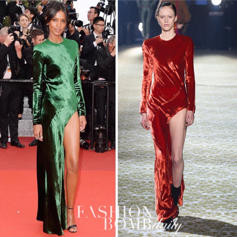 Hot! or Hmm: Liya Kebede’s Cannes Film Festival’s Haider Ackermann Fall ’16 Green Dress