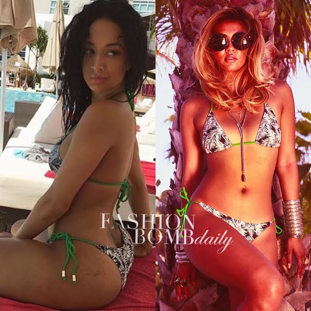 Steal: Draya Michele’s Memorial Day Vacation Mint Swim Nevada Bikini