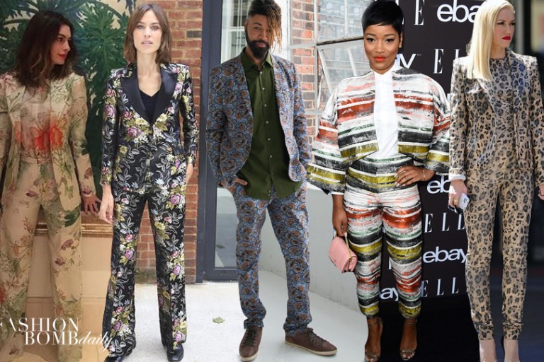 The Fab List: 25+ Times Celebrites Popped in Printed Suits + How Do You Wear It!