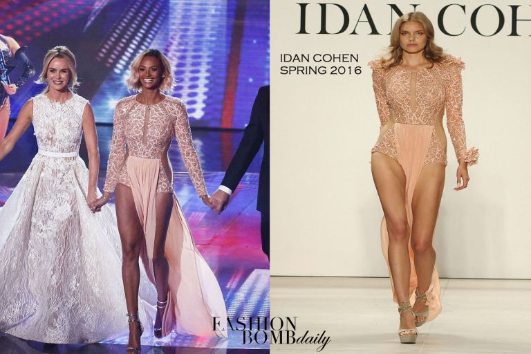 Hot! or Hmm… Alesha Dixon’s <em>Britain’s Got Talent</em> Idan Cohen Spring 2016 Pink Lace Slit Gown