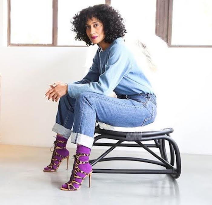 Splurge: Tracee Ellis Ross’s Instagram Christian Louboutin ‘Amazoulo’ Caged Calf-Hair Leopard Print Open Toe Sandals