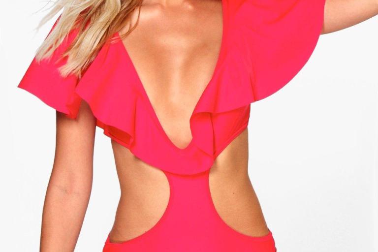 Bomb Product of the Day: Boohoo’s Mexico Ruffle Shoulder Cut Out Swimsuit