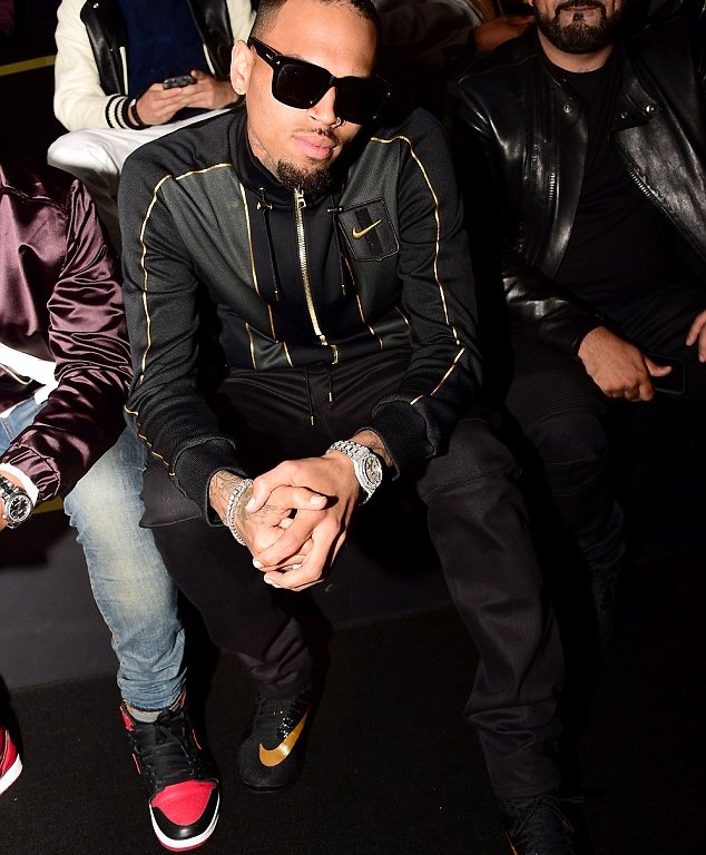 Hot! or Hmm: Chris Brown’s NikeLab x Olivier Rousteing Launch Party’s Balmain and NikeLab Black Zip Jacket and Shoes