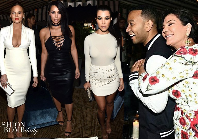 On The Scene: GQ’s 10th Annual Love, Sex & Madness Issue Party featuring Kim Kardashian West in a Jitrois Black Lace Up Dress, Chrissy Teigen in a Sergio Hudson Ivory Wool and Crepe Deep Plunge Dress, Kris Jenner in a Dolce Gabbana Red Floral Dress, and More!