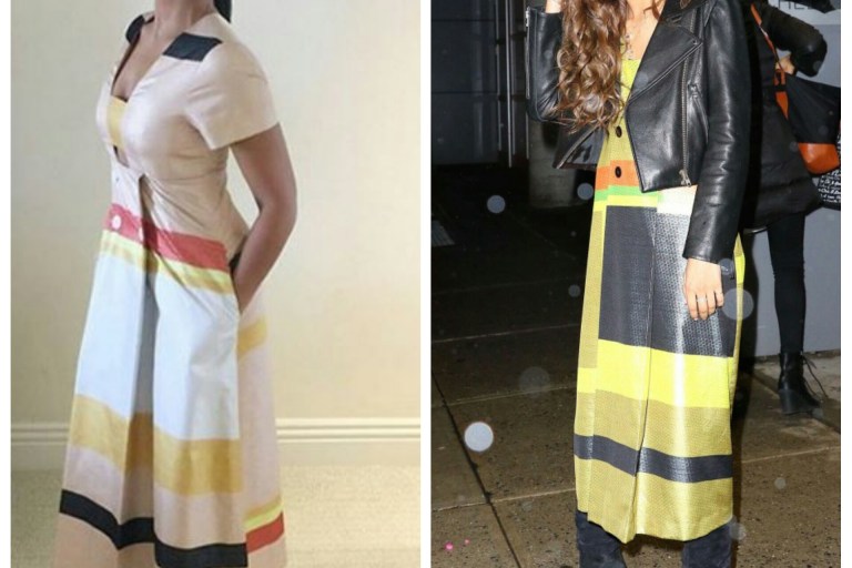 Who Wore It Better? Taraji P. Henson vs Zendaya Coleman in Suno’s Spring 2016 Multicolor Stripe Tuxedo Dress