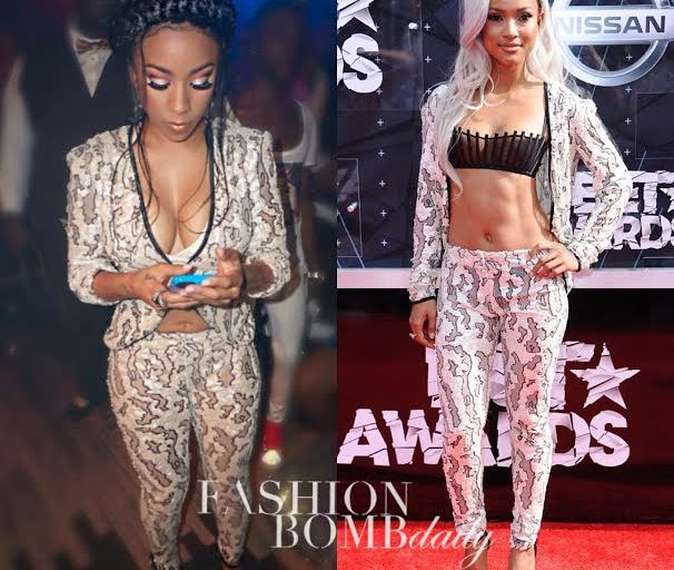 Who Wore it Better?: Keyshia Cole vs Karrueche Tran in Stello Whitesnake Venom Suit