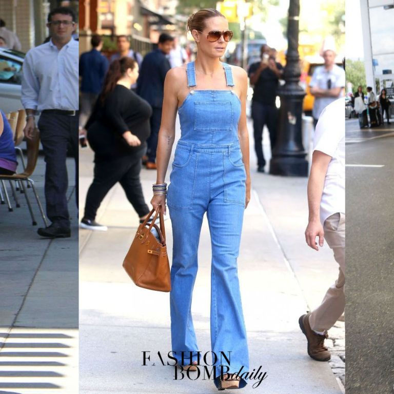Who Wore It Better? Heidi Klum vs. Jourdan Dunn vs. Hilary Duff in Stella McCartney’s Stretch Denim Overalls
