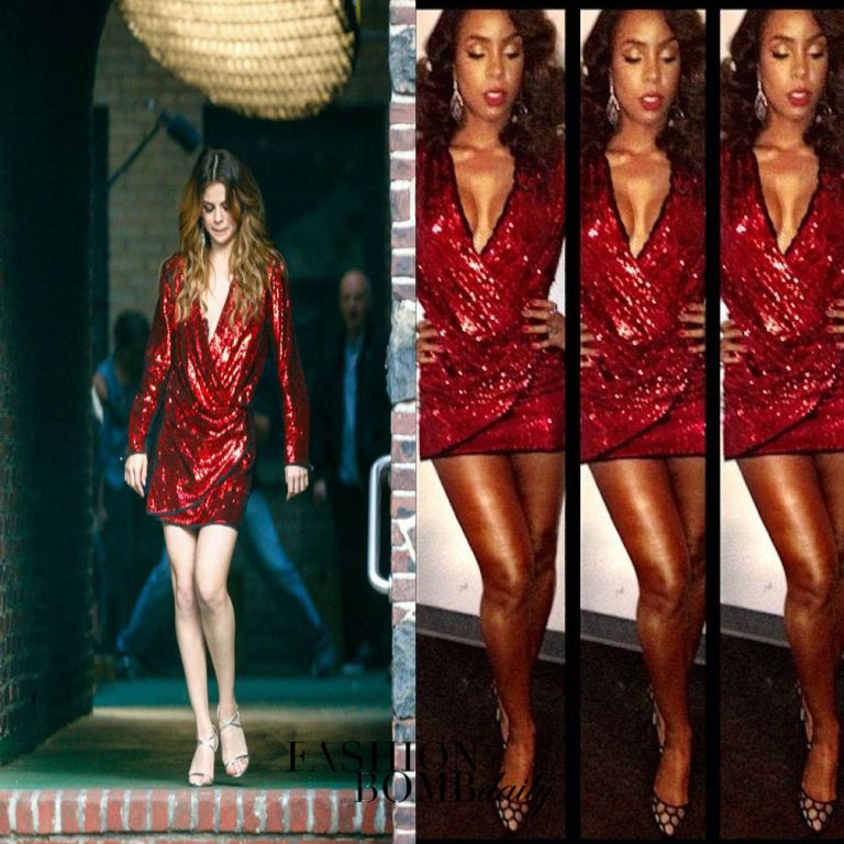 Who Wore It Better? Selena Gomez vs. Kelly Rowland in Balmain’s Red Sequin Mini Dress
