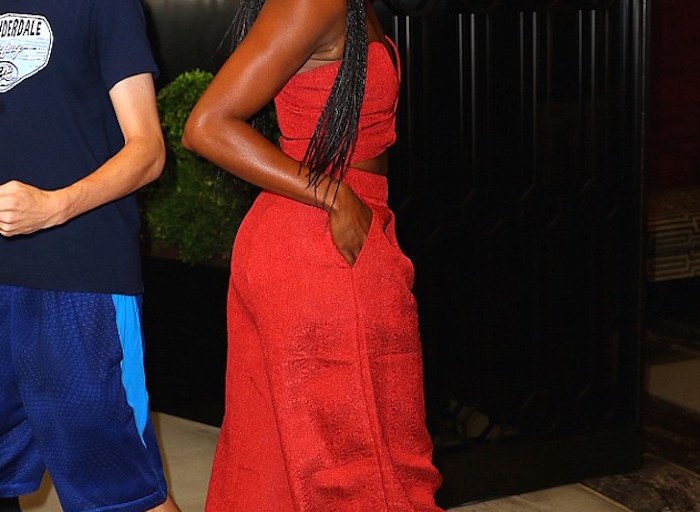 Splurge: Gabrielle Union’s New York City Paula Cademartori ‘Crazy Stripes’ Multicolored Lace Up Ankle Wrap Sandals