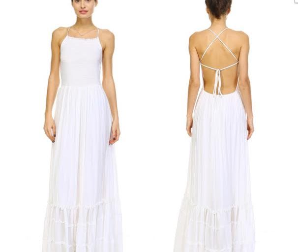 Bomb Product of the Day: Kouture Style’s White Backless Maxi Dress