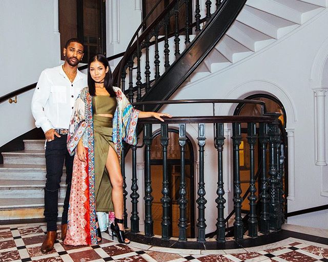 Hot! Or Hmm…: Jhene Aiko’s Instagram 3.1 Phillip Lim Spring 2016 One Shoulder Satin Olive Dress, Johnny Was Clothing Handmade Silk Long Kimono and Monika Chiang ‘Michaela’ Spazzolato Heels