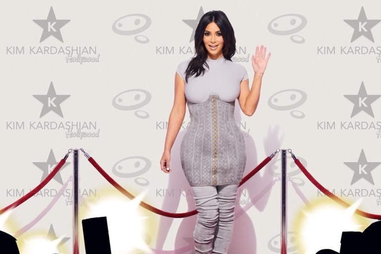 Hot! Or Hmm…: Kim Kardashian West’s Forbes Cover Story Balmain Fall 2016 Textured Suede Corset and Gray Over-The-Knee Boots