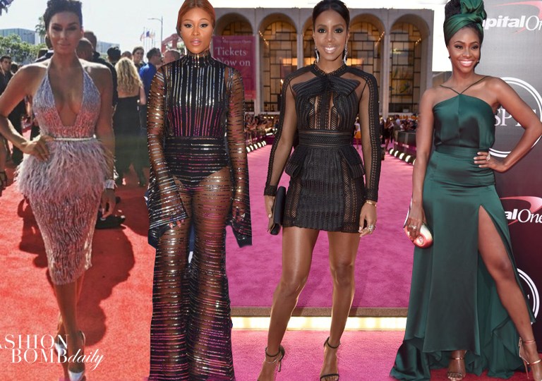 Look of the Week featuring Teyonah Parris in Juan Carlos Obando, Eve in Michael Halpern, Kelly Rowland in Elie Youssef And More!