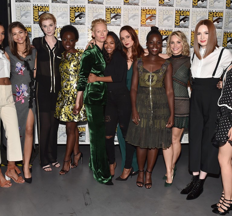 On the Scene: The Marvel Hall H Panel at Comic-Con International 2016 with Lupita Nyong’o in Givenchy, Zendaya in Kenzo, Danai Gurira in Givenchy, and More!