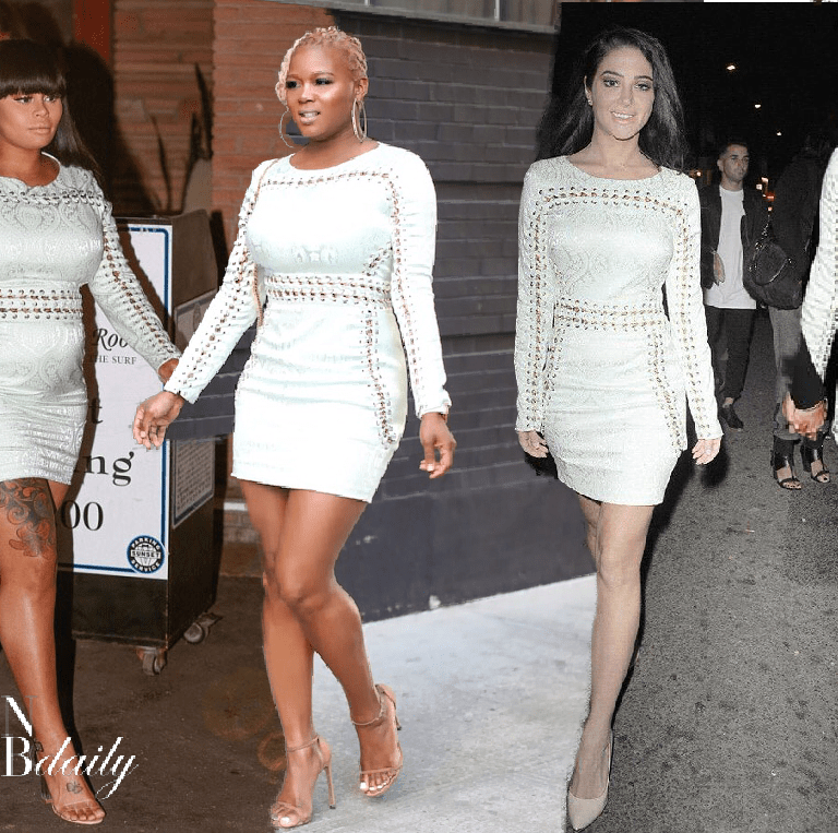 Celebs Love: House of CB’s Peyton Mint Jacquard Mini Dress