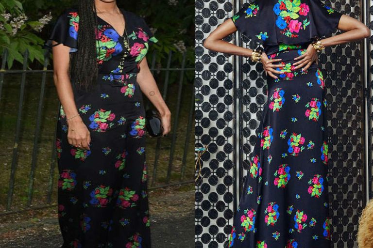 Hot! or Hmm… Thandie Newton’s The Serpentine Summer Party 2016 Duro Olowu Fall 2016 Floral Short Sleeve Gown