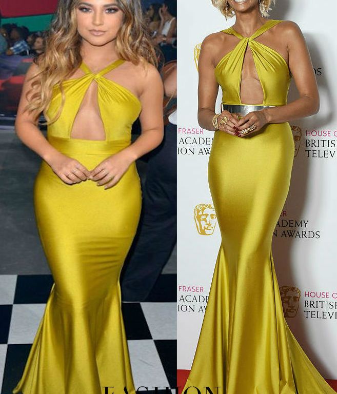 Who Wore It Better? Becky G vs. Alesha Dixon in Michael Costello’s Cutout Gown