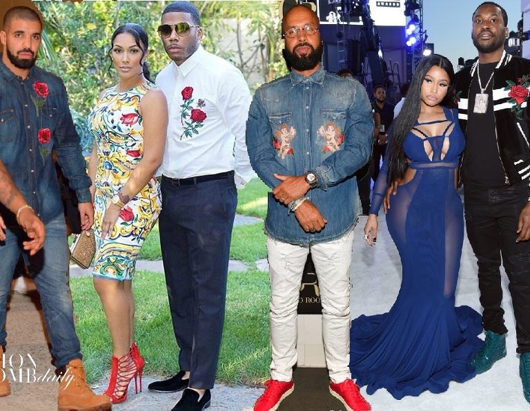 Men’s Fashion Flash: Dolce Gabbana’s Rose Embroidered and Embellished Shirts and Jackets as Worn by Kenny Burns, Drake, Meek Mill, and More!