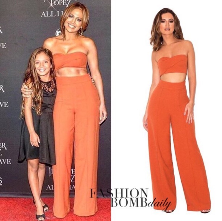 Splurge: Jennifer Lopez’s <em>All I Have</em> Vegas Show Meet and Greet House of CB ‘Rosalva’ Two-Piece Bustier and Trouser Set