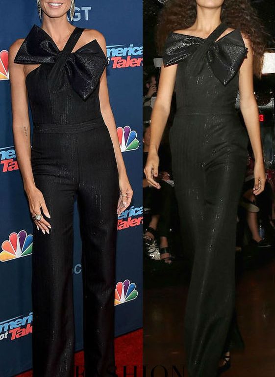 Hot! or Hmm… Heidi Klum’s <em>America’s Got Talent</em> Season 11 Live Show Wolk Morais Fall 2016 Black Bow Jumpsuit