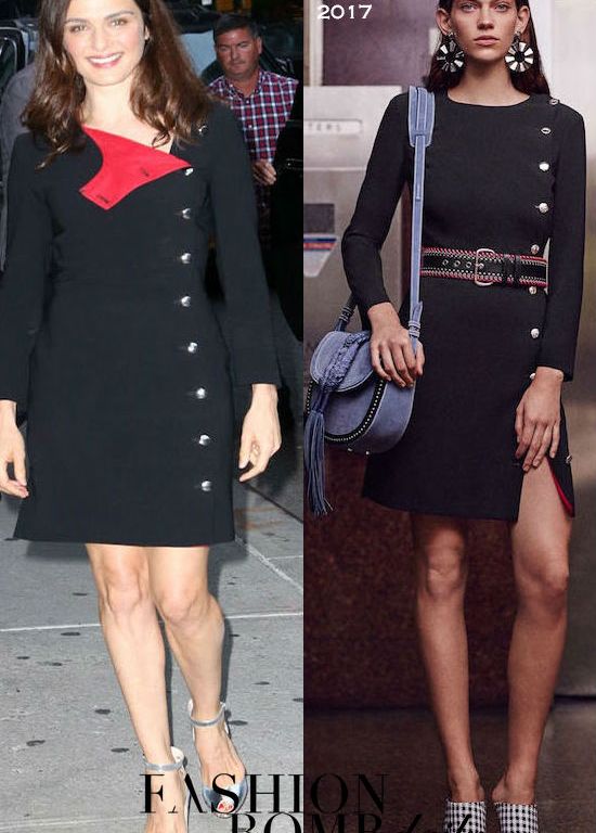 Hot! or Hmm… Rachel Weisz’s Late Show with Stephen Colbert Altuzarra Resort 2017 Black Button Dress