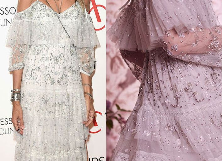 Hot! or Hmm… Sarah Jessica Parker’s 2016 ACE Awards Needle & Thread Resort 2017 White Supernova Ruffled Open Shoulder Dress