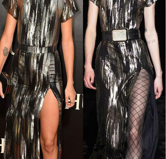 Hot! or Hmm… Sofia Black D’Elia’s <em>Ben Hur</em> Los Angeles Premiere Emanuel Ungaro Fall 2016 Black and Metallic Slit Gown