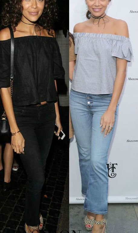 When Did She Wear It Better? Ashley Madekwe in Charlotte Olympia’s Chantale Cheetah Print Calf Hair Platform Sandals