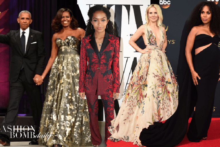 Look of the Week featuring Angela Bassett in Christian Siriano, Kerry Washington in Brandon Maxwell, First Lady Michelle Obama in Naeem Khan And More!