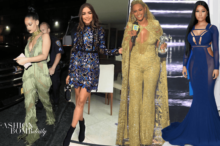 Look of the Week featuring Beyoncé in Elie Saab, Rihanna in L’Impasse NYC, Nicki Minaj in Bao Tranchi and More!