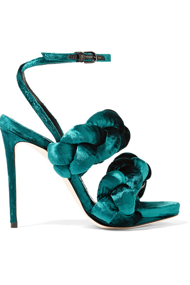 Bomb Product of the Day: Marco De Vincenzo’s Braided Velvet Sandals + Get 10% off By Downloading the Net-a-Porter App!