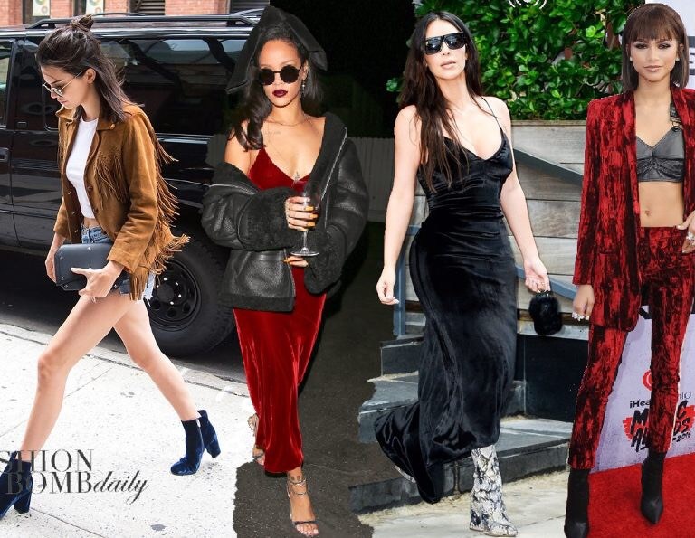Try a Fall 2016 Trend: Velvet + 25 Times Celebs Rocked the Velvet Trend Right