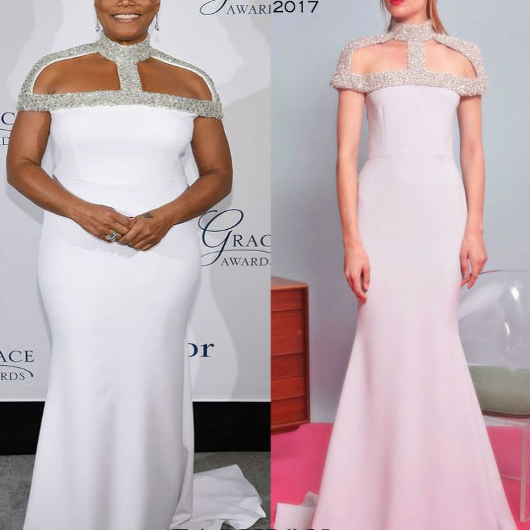 Hot! or Hmm… Queen Latifah’s 2016 Princess Awards Gala Christian Siriano Resort 2017 Embellished Cutout Gown