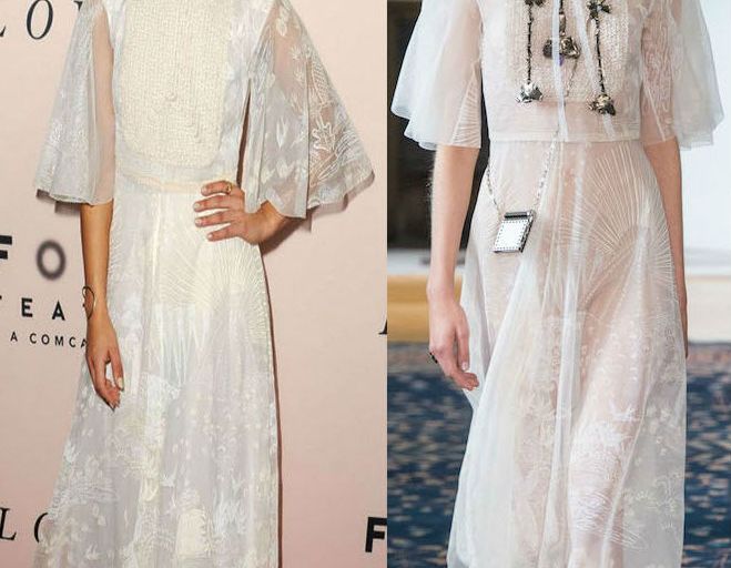 Hot! or Hmm… Ruth Negga’s <em>Loving</em> Los Angeles Premiere Valentino Spring 2017 White Sheer Print Collared Gown