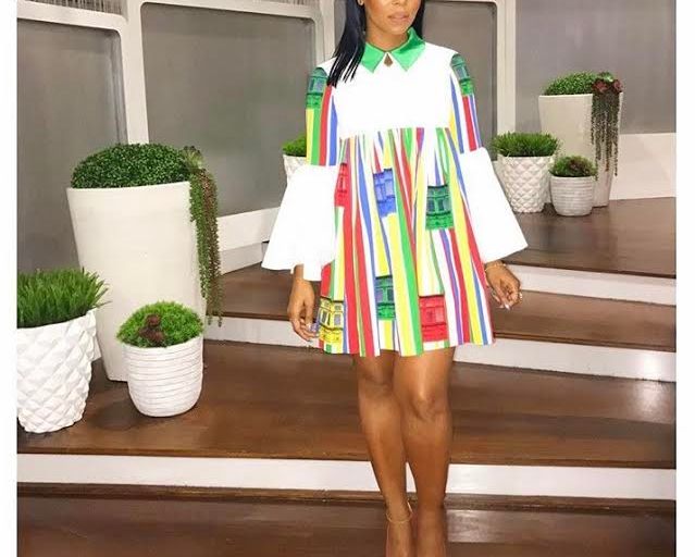 Hot or Hmm…: Ashanti’s The Real Daytime Charles and Ron’s Spring 2017 Printed Dress