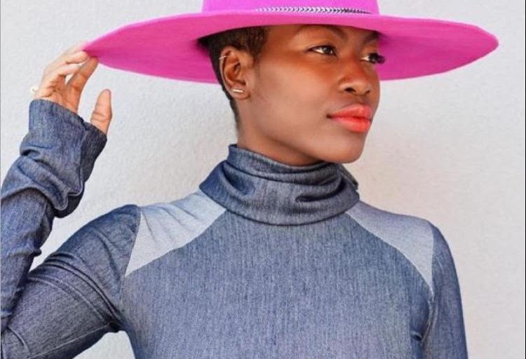 Bomb Product of the Day: Ashaka Givens Berry Pink Fedora Hat with Gunmetal Cuban Link Band