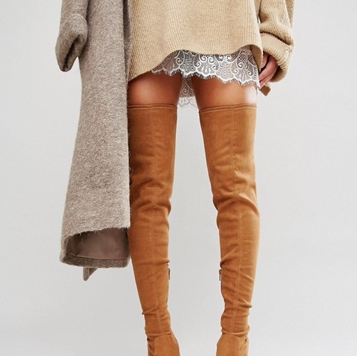 Bomb Product of the Day. Asos KASTOR Over The Knee Peep Toe Boots