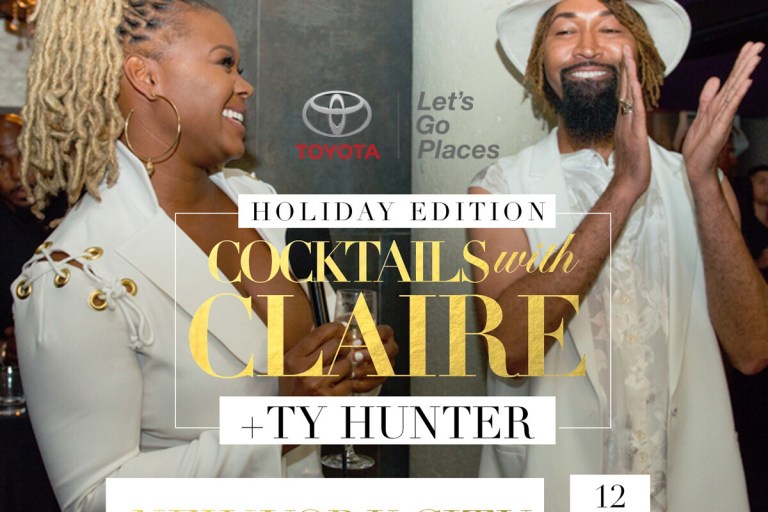 Announcing: Cocktails with Claire x Ty Hunter’s Holiday Party, December 11th in New York City Sponsored by Toyota!
