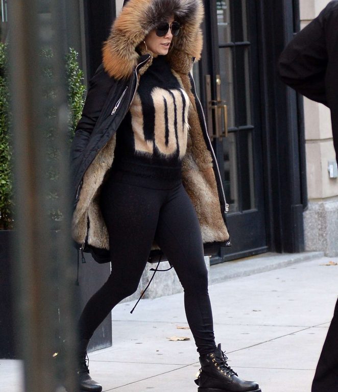 Splurge: Jennifer Lopez’s New York City $896 Givenchy Black Love Print Sweater