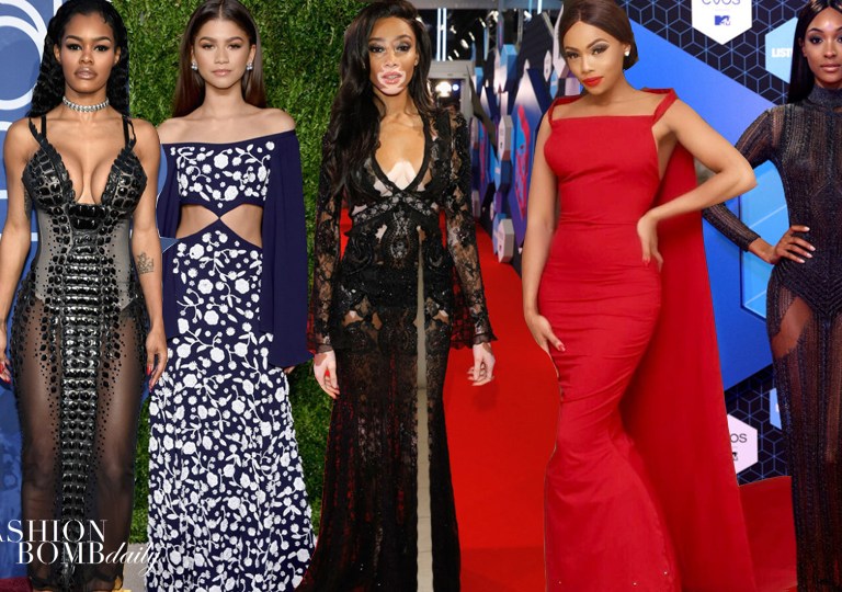 Look of the Week featuring Bonang Matheba in Weiz Dhurm Franklyn, Winnie Harlow in Roberto Cavalli, Teyana Taylor in The Blonds and More!