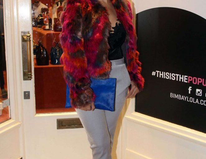 Splurge: Pandora Christie’s Bimba Y Lola Party $123 Pretty Little Thing Zola Premium Multicolor Faux Fur Jacket