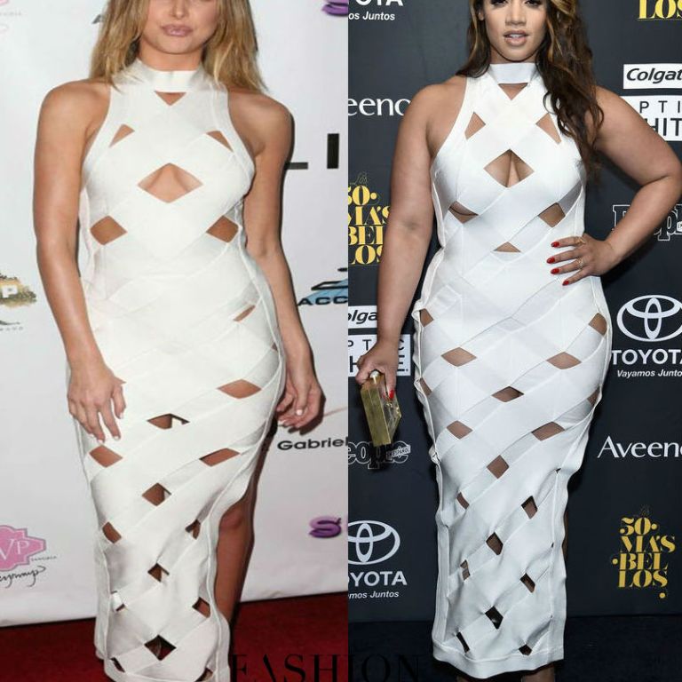 Who Wore It Better? Lala Kent vs. Dascha Polanco in House of CB’s $208 White Nai Bandage Cage Maxi Dress