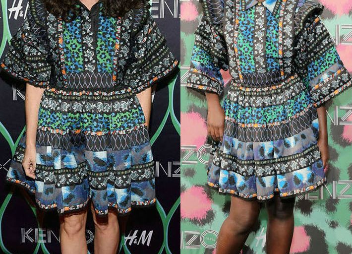 Who Wore It Better? Selma Blair vs. Lupita Nyong’o in Kenzo x H&M’s $299 Patterned Dress