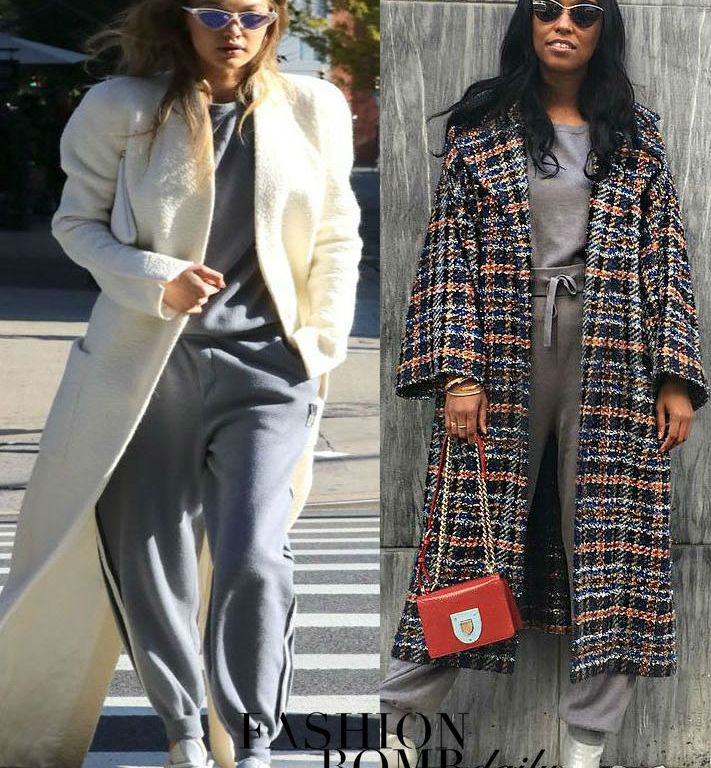 Who Wore It Better? Gigi Hadid vs. Shiona Turini in Olivia Von Halle’s $1,400 Missy London Cashmere Tracksuit