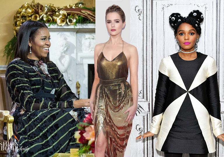 Look of the Week featuring Zoey Deutch in Balmain, Janelle Monae in Bally, First Lady Michelle Obama in Preen and More!