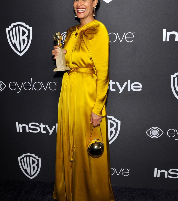 On the Scene: The 2017 InStyle and Warner Bros. Golden Globe Awards Post-Party with Tracee Ellis Ross in Paule Ka, Janelle Monae in Georges Chakra, Laverne Cox in Mikael D, and More!