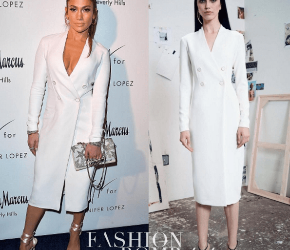 Hot! Or Hmm….: Jennifer Lopez’s Giuseppe Zanotti x Jennifer Shoe Collection Launch Cushnie et Ochs Resort 2017 White Blazer Dress
