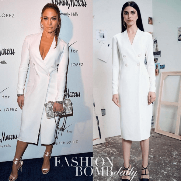 Hot! Or Hmm….: Jennifer Lopez’s Giuseppe Zanotti x Jennifer Shoe Collection Launch Cushnie et Ochs Resort 2017 White Blazer Dress