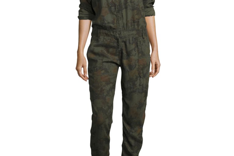 Bomb Product of the Day: Etienne Marcel’s Camouflage Floral-Print Denim Utility Jumpsuit