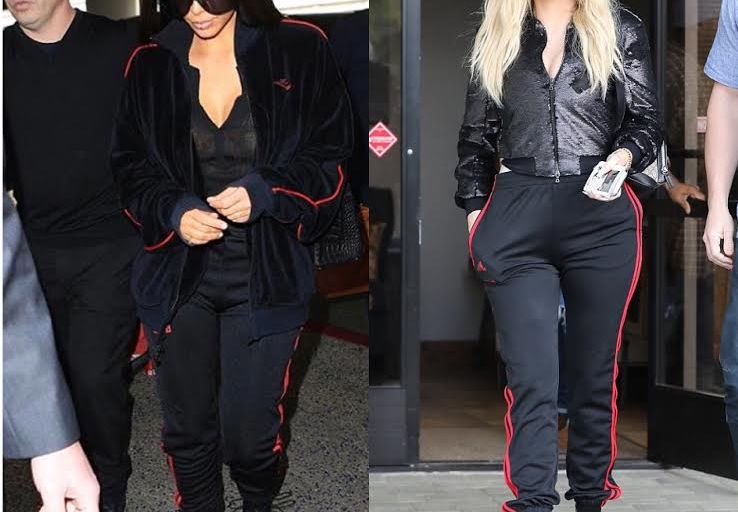 Who Wore it Better? Kim Kardashian vs Khloe Kardashian in Yeezy x Adidas ‘Calabasas’ Track Pants
